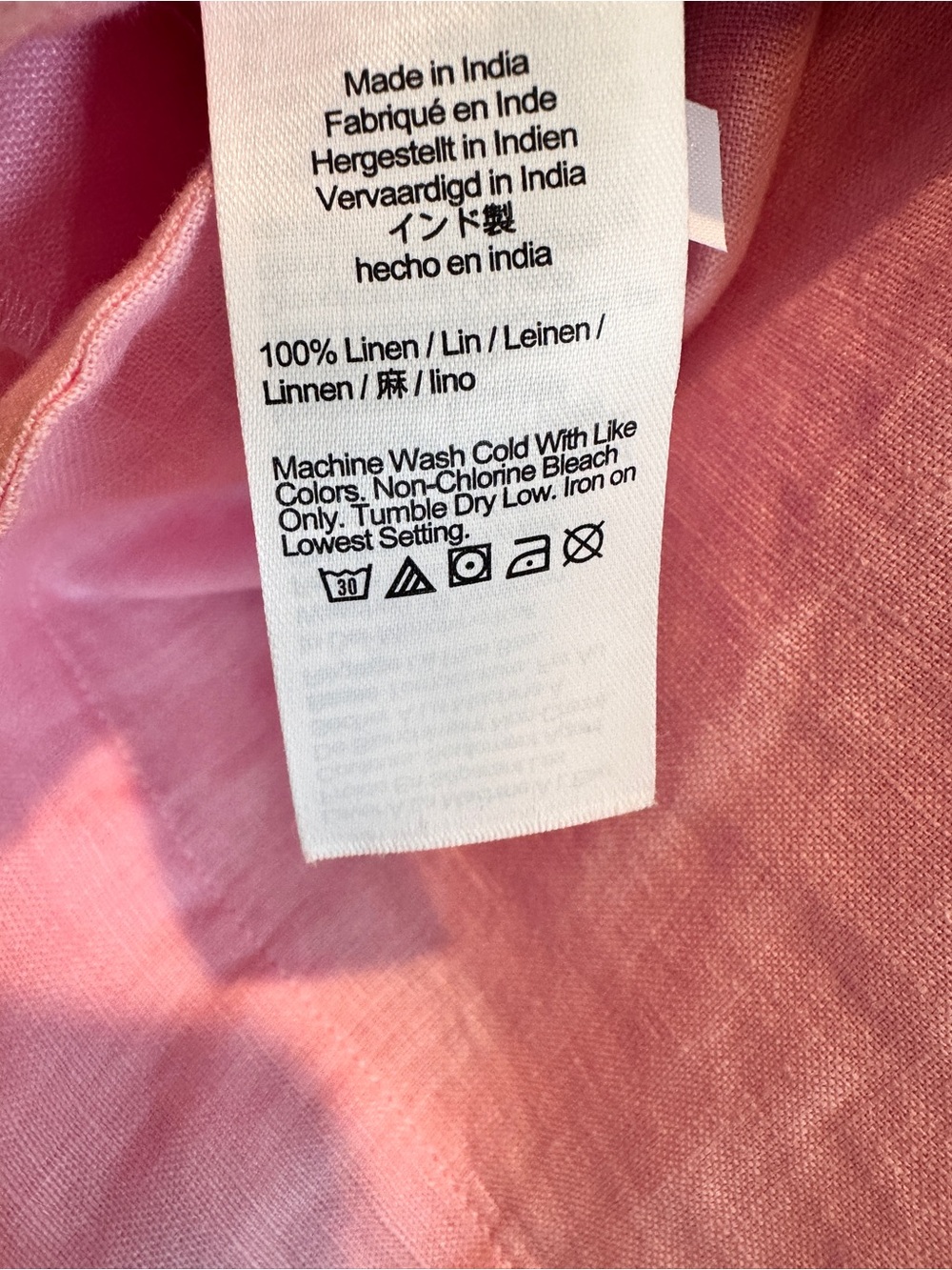 J. Crew Light Pink Linen Tunic Dress - Picture 4 of 4